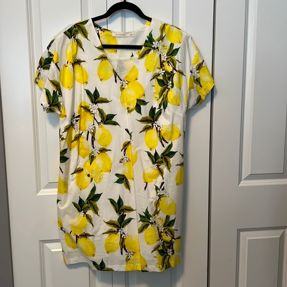 Cotton Dress with Lemon print 🍋 by Ellison.